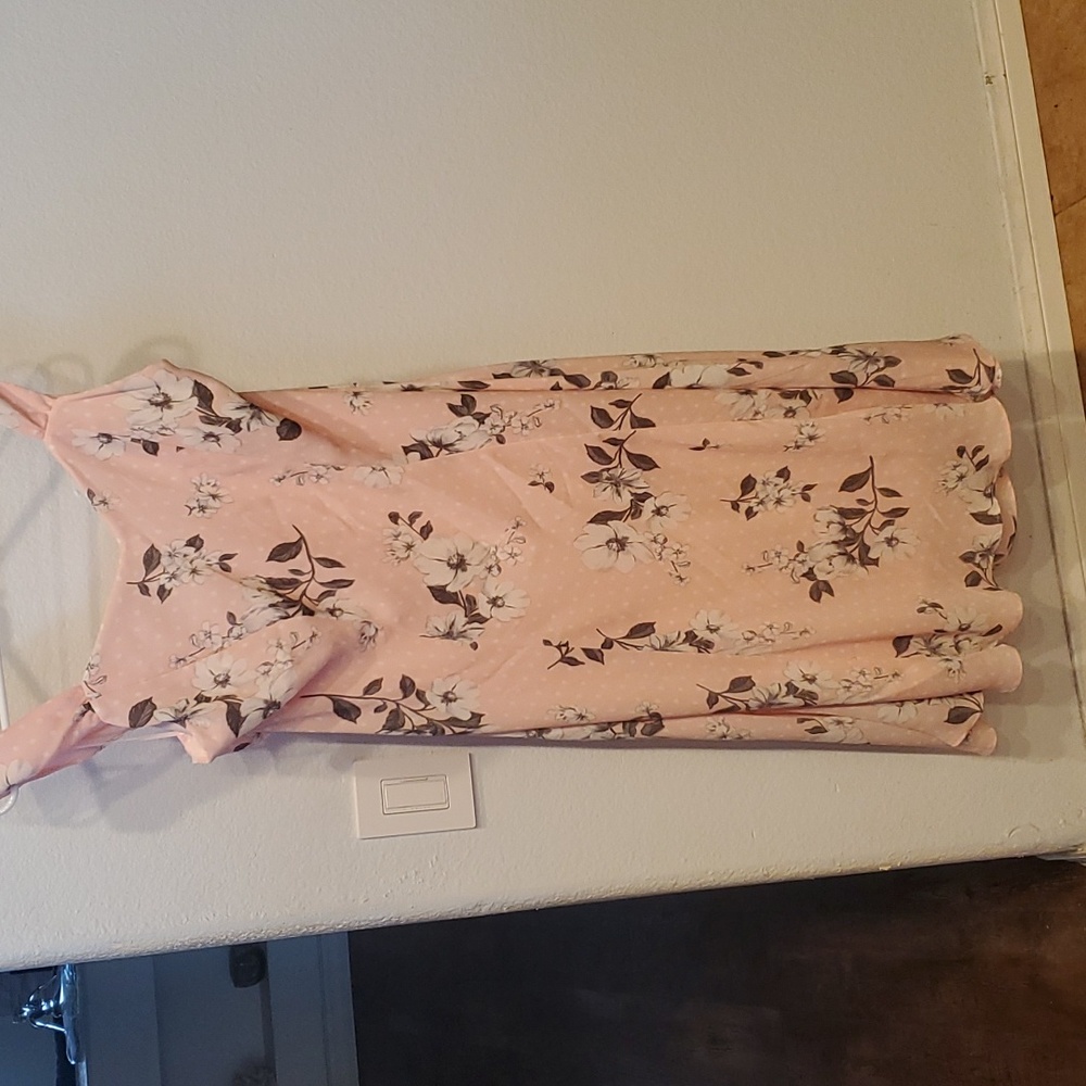 Pink organza dress